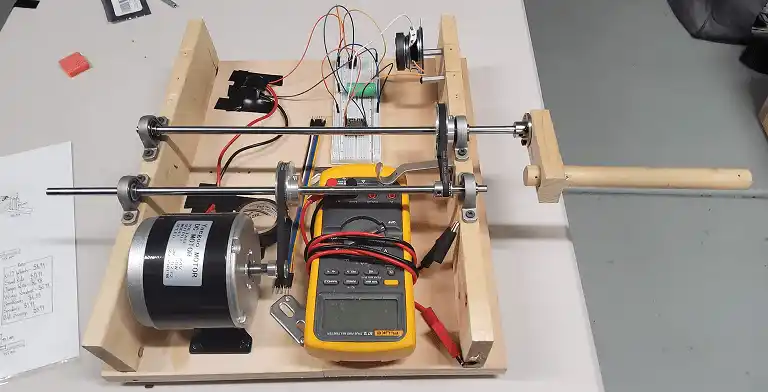 Closeup image of wires on a breadboard